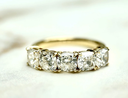 LD117-YG or LD117-P  Cushion Cut Low Set Diamond Band – 2.50ct
