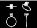 LD205 - YG and LD205 - P  Oval is 10.5 x 7.2mm Oval hidden halo plain band , D/E colour and VVS clarity (Mount) 