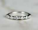 LD071-P or LD071-YG Alternate Round Wedding Band – 0.45ct
