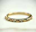 LD093-YG or LD093-P  Spaced Diamond Band