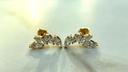 LD 2042 PT and LD 2042 YG 1.75ct Inside Out Hoop Earrings  