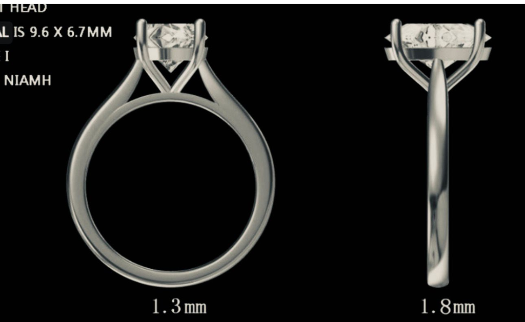 LD2072 P and LD2072 YG  3ct oval cathedral setting  Oval 11.5 x 8mm setting ring (Mount)  