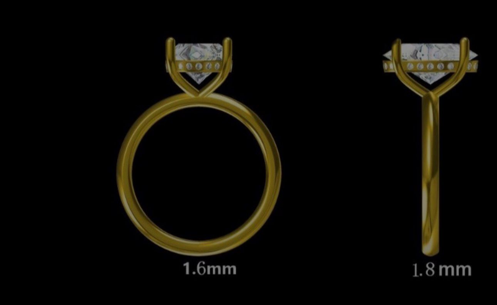 LD2033 YG and LD2033 P  8.5mm x 5.8mm oval Hidden halo diamond ring(Mount)   