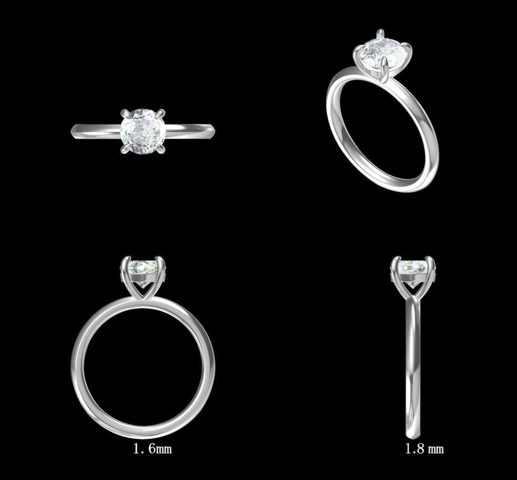 LD118-P Classic Round Solitaire – Hand picked 1ct+, 6.3mm D/E colour and VVS clarity in Platinum  (Mount)    