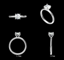 LD118-P Classic Round Solitaire – Hand picked 1ct+, 6.3mm D/E colour and VVS clarity in Platinum  (Mount)    