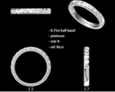 LD004-YG or LD004-P –  2.8mm width Classic Eternity Band   