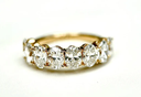 LD100-YG or LD100-P  Oval Half Band – 2.5ct