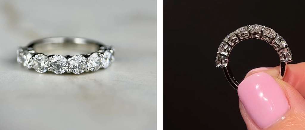 LD101-P or LD101-YG 8 Stone Eternity Band – 2.45ct
