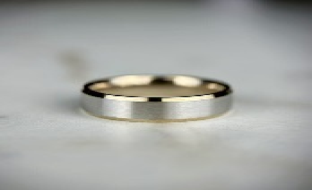 LD091YG or LD091RG  Bi-colour Band – 6mm Men's wedding band