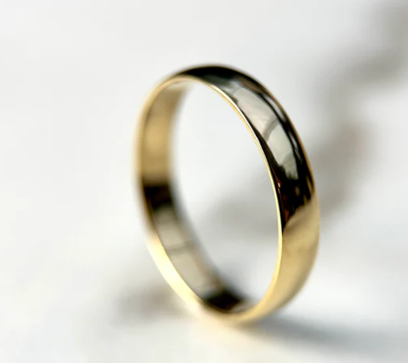 LD023-YG or LD023-P  Wedding Band – 4mm