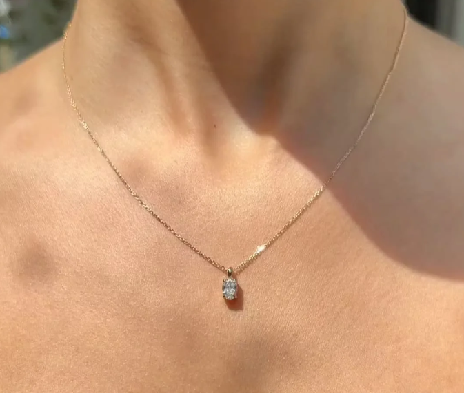 LD115-05-YG/LD115-1-YG/LD115-05-P/LD115-1-P  Classic Oval Pendant 