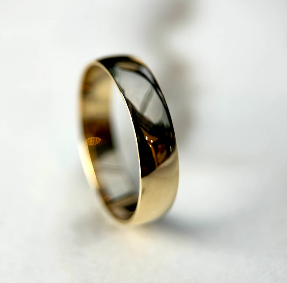 LD024-YG or LD024-P  Wedding Band – 5mm 