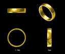 LD024-YG or LD024-P  Wedding Band – 5mm 