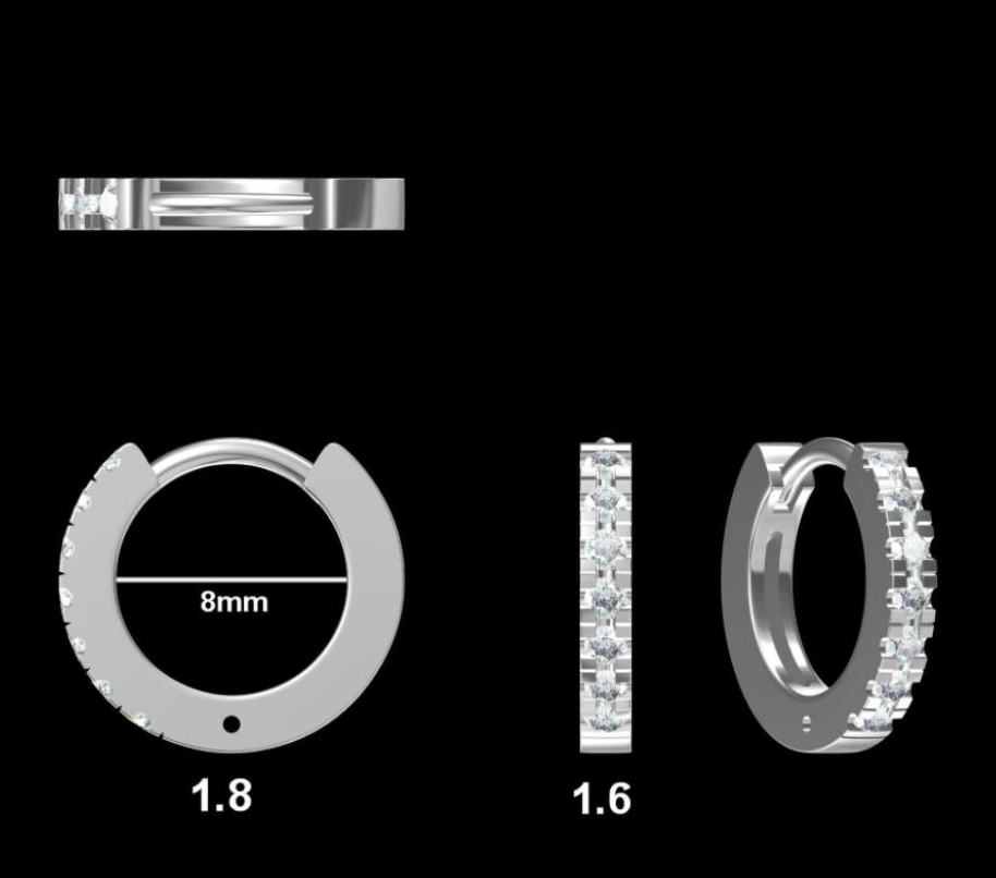 LD 2011 YG / P Classic Diamond Stud Earrings,   E/VS1+ 