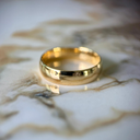 LD092-YG or LD092P More Curved Men's Wedding Band